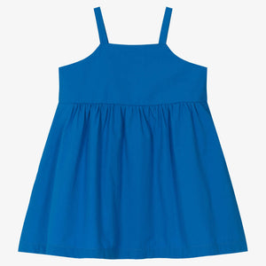 Agatha Ruiz de la Prada Girls Blue Cotton Poplin Dress
