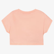 Load image into Gallery viewer, Agatha Ruiz de la Prada Girls Pink Cropped Cotton Rainbow T-Shirt
