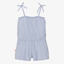 Load image into Gallery viewer, Billieblush Girls Blue Sun Print Cotton Playsuit
