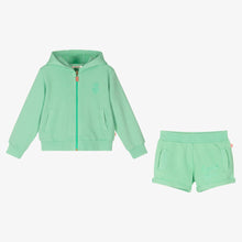 Load image into Gallery viewer, Billieblush Girls Green Cotton Pineapple Short Tracksuit
