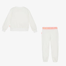 Load image into Gallery viewer, Billieblush Girls Ivory Palm Logo Tracksuit
