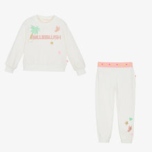Load image into Gallery viewer, Billieblush Girls Ivory Palm Logo Tracksuit
