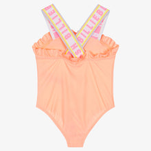 Load image into Gallery viewer, Billieblush Girls Neon Orange Looney Tunes Swimsuit
