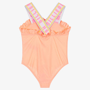 Billieblush Girls Neon Orange Looney Tunes Swimsuit