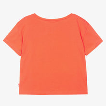 Load image into Gallery viewer, Billieblush Girls Orange Tropical Print Cotton T-Shirt
