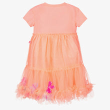 Load image into Gallery viewer, Billieblush Girls Orange Tulle Butterfly Dress
