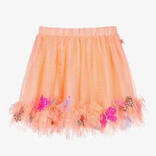 Load image into Gallery viewer, Billieblush Girls Orange Tulle Butterfly Skirt
