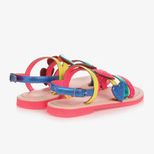 Load image into Gallery viewer, Billieblush Girls Pink Colourful Heart Strap Sandals
