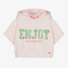 Load image into Gallery viewer, Billieblush Girls Pink Cotton Hooded Sweatshirt

