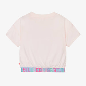 Billieblush Girls Pink Cotton T-Shirt