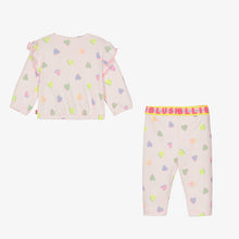 Load image into Gallery viewer, Billieblush Girls Pink Heart Logo Cotton Tracksuit
