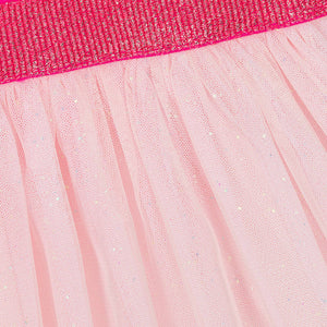 Billieblush Girls Pink Heart Tulle Dress