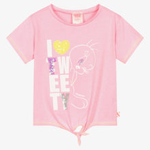Load image into Gallery viewer, Billieblush Girls Pink Jersey Looney Tunes T-Shirt
