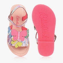 Load image into Gallery viewer, Billieblush Girls Pink Leather Butterfly Sandals
