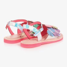 Load image into Gallery viewer, Billieblush Girls Pink Leather Butterfly Sandals
