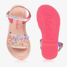 Load image into Gallery viewer, Billieblush Girls Pink Multicoloured Sequin Sandals
