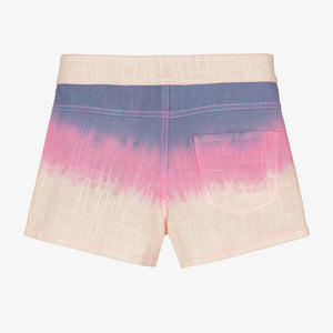Billieblush Girls Pink Ombr Cotton Shorts