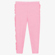 Load image into Gallery viewer, Billieblush Girls Pink Ruffle Cotton Leggings
