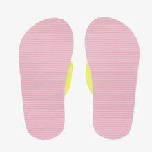 Load image into Gallery viewer, Billieblush Girls Pink &amp; Yellow Pineapple Flip-Flops
