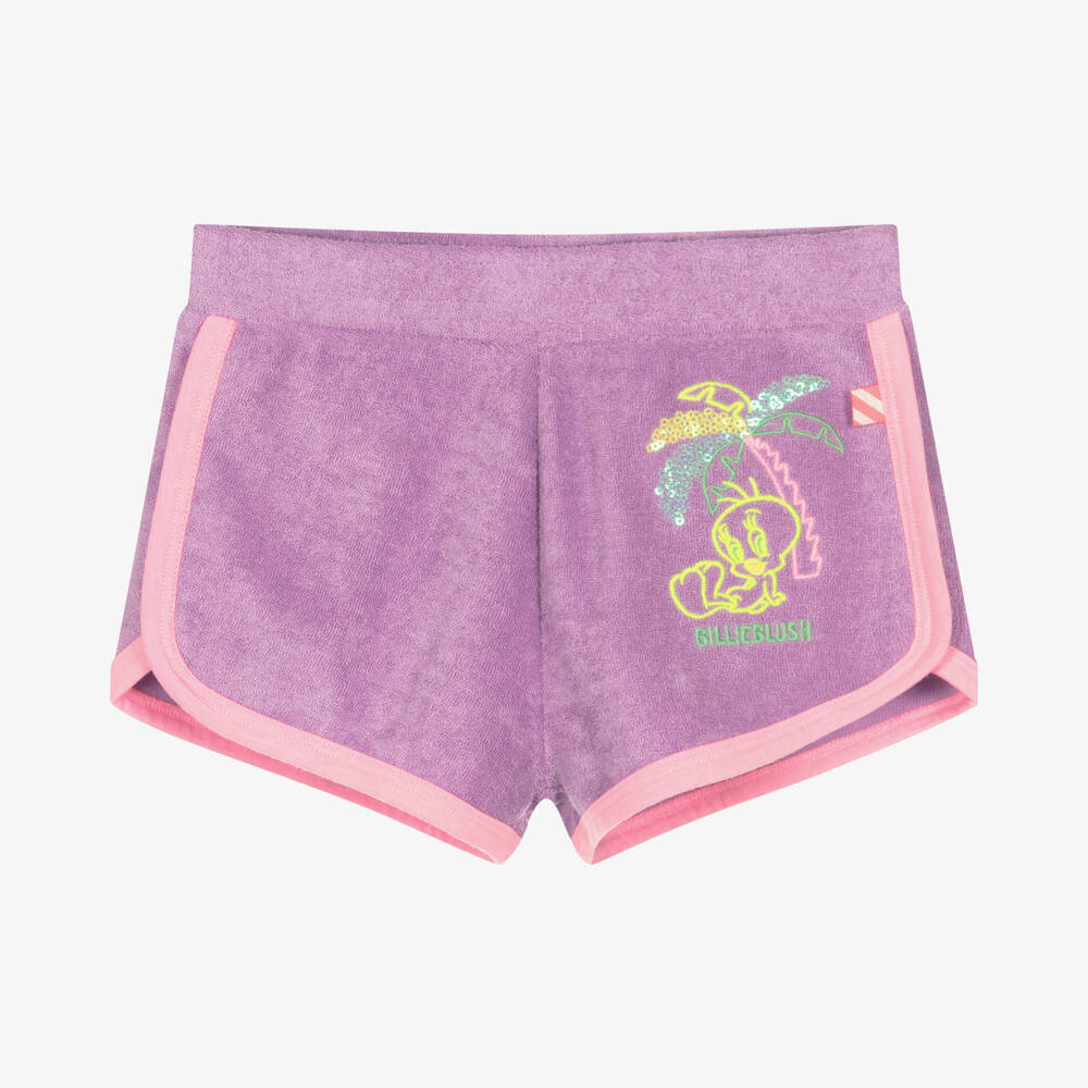 Billieblush Girls Purple Looney Tunes Shorts