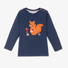 Load image into Gallery viewer, Blade &amp; Rose Blue Cotton Mia The Squirrel Top
