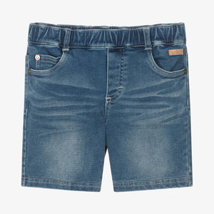 Boboli Boys Blue Cotton Denim Shorts