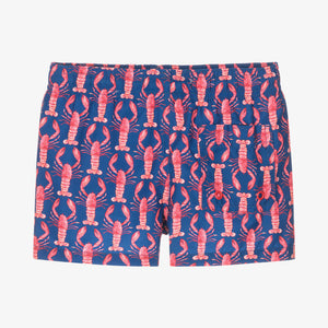 Boboli Boys Blue Lobster Print Swim Shorts