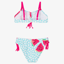 Load image into Gallery viewer, Boboli Girls Blue &amp; Pink Watermelon Print Bikini
