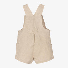 Load image into Gallery viewer, Dr. Kid Baby Boys Beige Linen &amp; Cotton Dungarees

