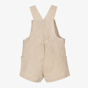 Dr. Kid Baby Boys Beige Linen & Cotton Dungarees