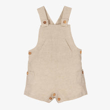 Load image into Gallery viewer, Dr. Kid Baby Boys Beige Linen &amp; Cotton Dungarees
