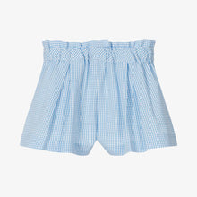Load image into Gallery viewer, Dr. Kid Girls Blue &amp; White Gingham Check Shorts
