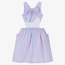 Load image into Gallery viewer, Dr. Kid Girls Pink &amp; Blue Cut-Out Sides Dress
