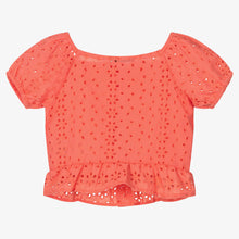 Load image into Gallery viewer, Dr. Kid Girls Pink Broderie Anglaise Blouse
