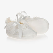 Load image into Gallery viewer, Early Days Baby Girls Ivory Silk Shoes
