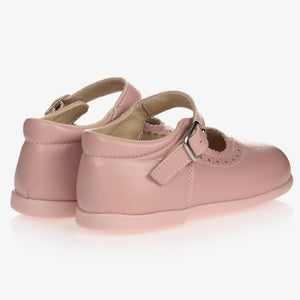 Early Days Girls Pink Leather Shoes