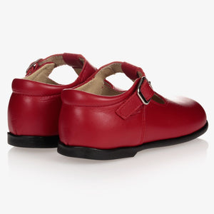 Early Days Red Leather Shoes