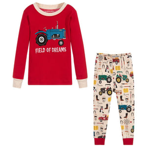 Hatley Red & Beige Cotton Pyjamas