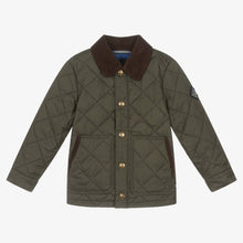 Load image into Gallery viewer, Joules Boys Dark Green Quilted Jacket
