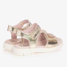 Load image into Gallery viewer, Lelli Kelly Girls Gold Heart Sandals
