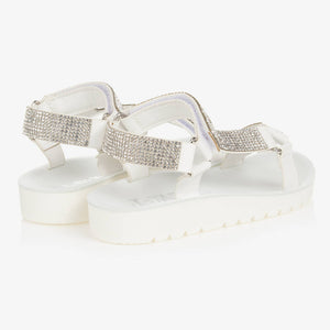 Lelli Kelly Girls White Diamant Sandals