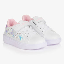 Load image into Gallery viewer, Lelli Kelly Girls White &amp; Pink Faux Leather Trainers

