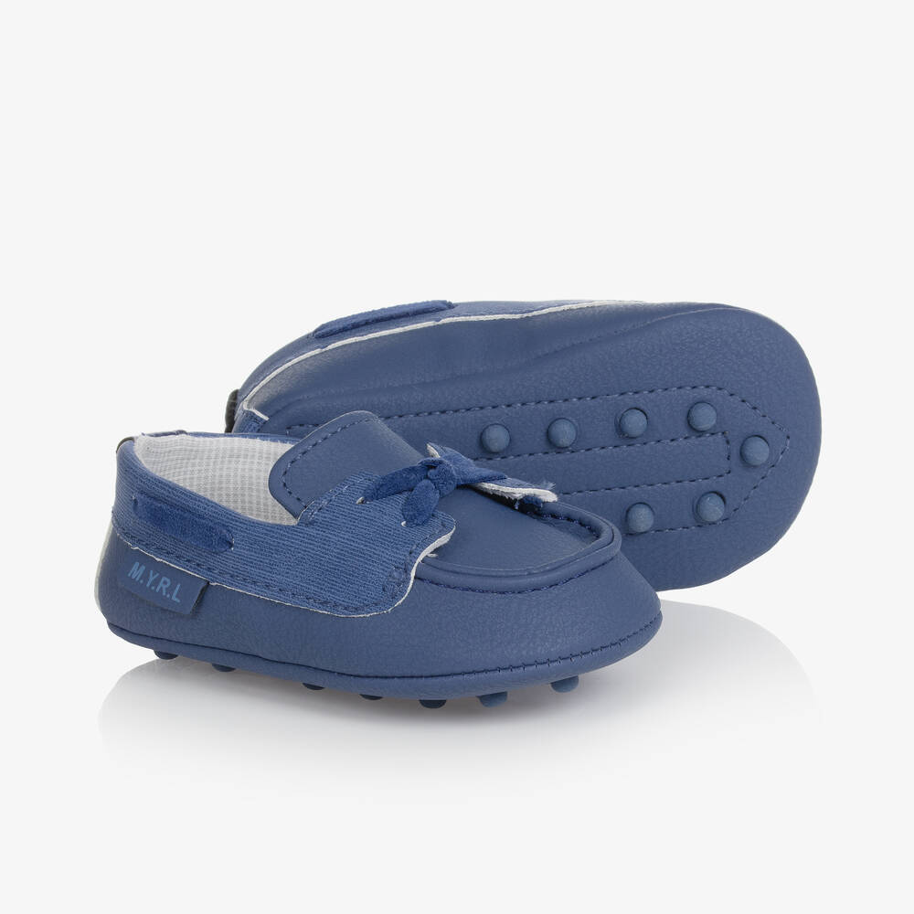 Mayoral Baby Boys Blue Pre-Walker Moccasins