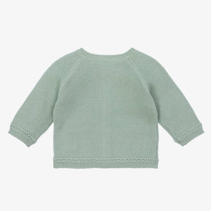 Mayoral Baby Boys Green Cotton Knit Cardigan