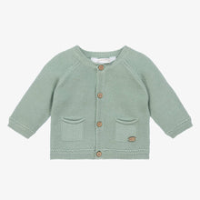 Load image into Gallery viewer, Mayoral Baby Boys Green Cotton Knit Cardigan
