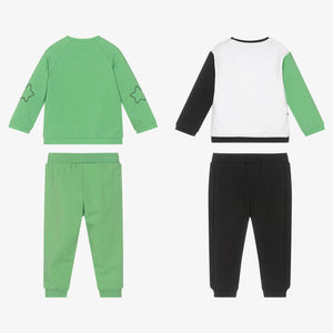 Mayoral Baby Boys Green Trouser Sets (2 Pack)