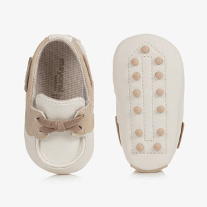 Mayoral Baby Boys Ivory Pre-Walker Moccasins