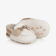 Load image into Gallery viewer, Mayoral Baby Boys Ivory Pre-Walker Moccasins
