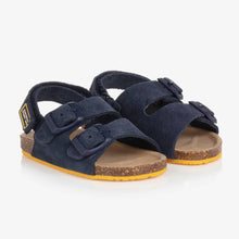 Load image into Gallery viewer, Mayoral Baby Boys Navy Blue Suede Sandals
