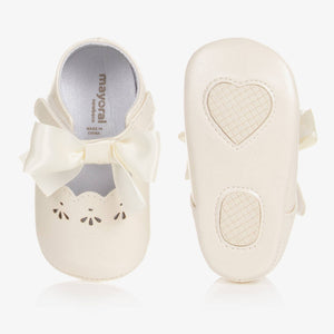 Mayoral Baby Girls Ivory Pre-Walker Shoes